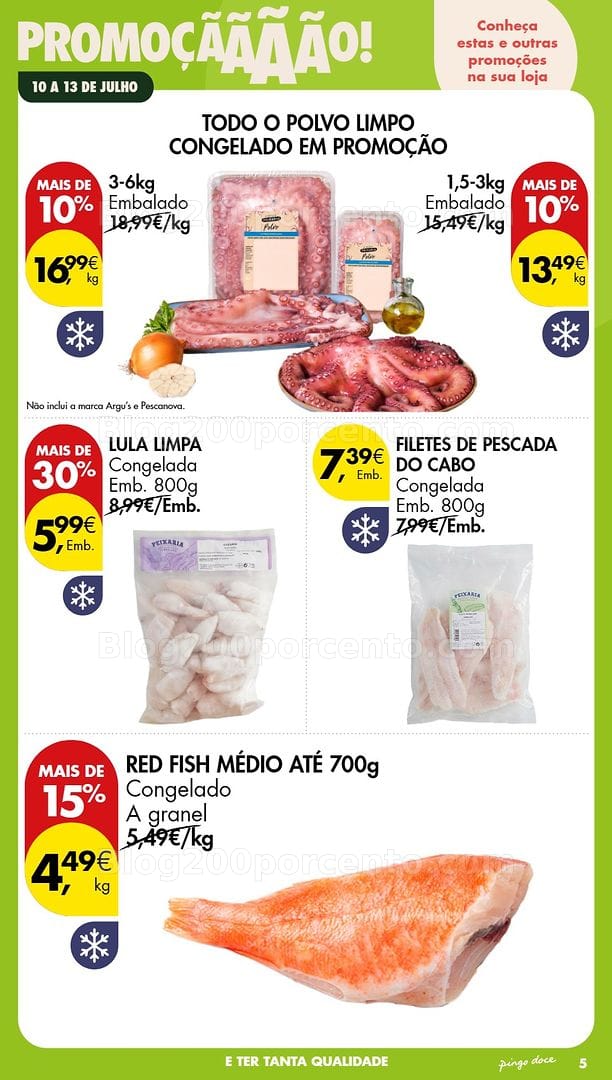 Antevisão Folheto PINGO DOCE Promoções Fim de Semana - 10 a 13 julho